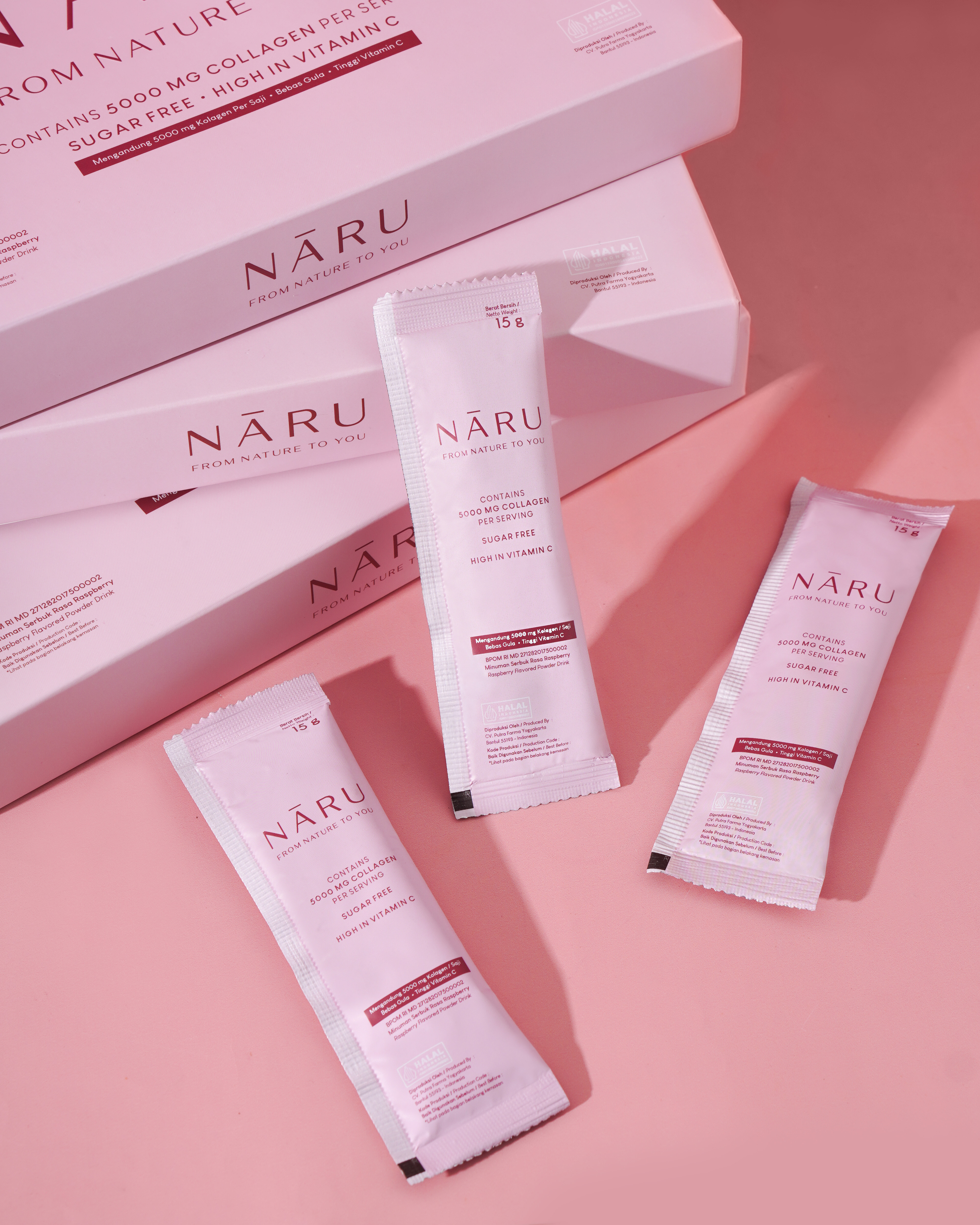 NĀRU sachets and box